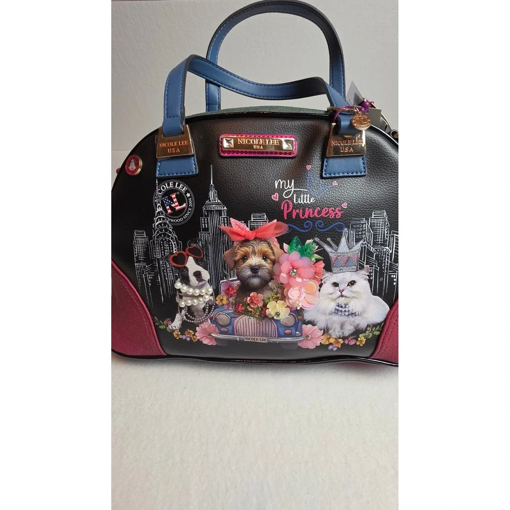 Nicole Lee 20th Anniversary Family Yearbook Satchel Bag FY17069 HTF Rare dog